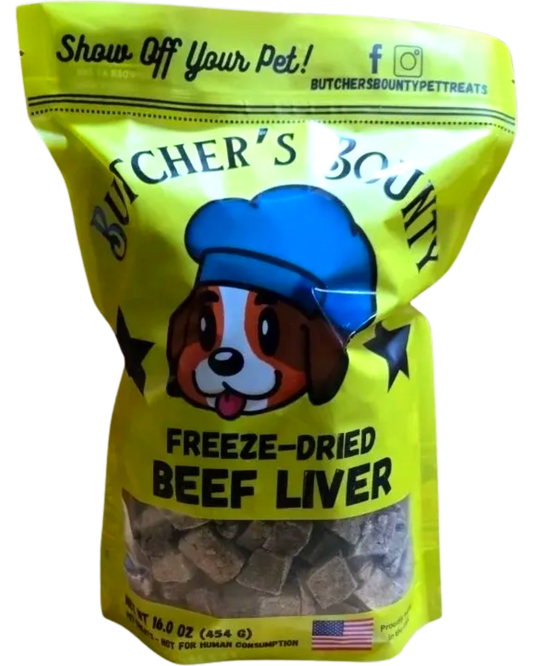 Butcher’s Bounty freeze-dried beef liver treats – 100% single-ingredient organ meat