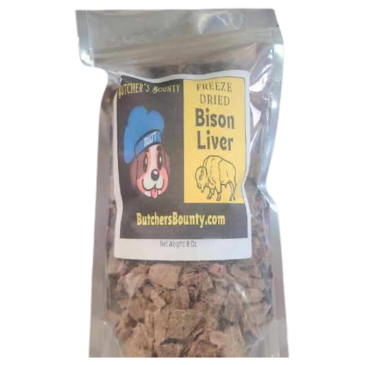 Freeze-dried bison liver dog and cat treats – single-ingredient, high-value protein